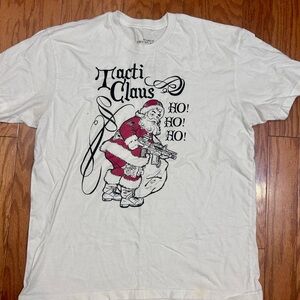 Grunt Style Festive White Santa Tee